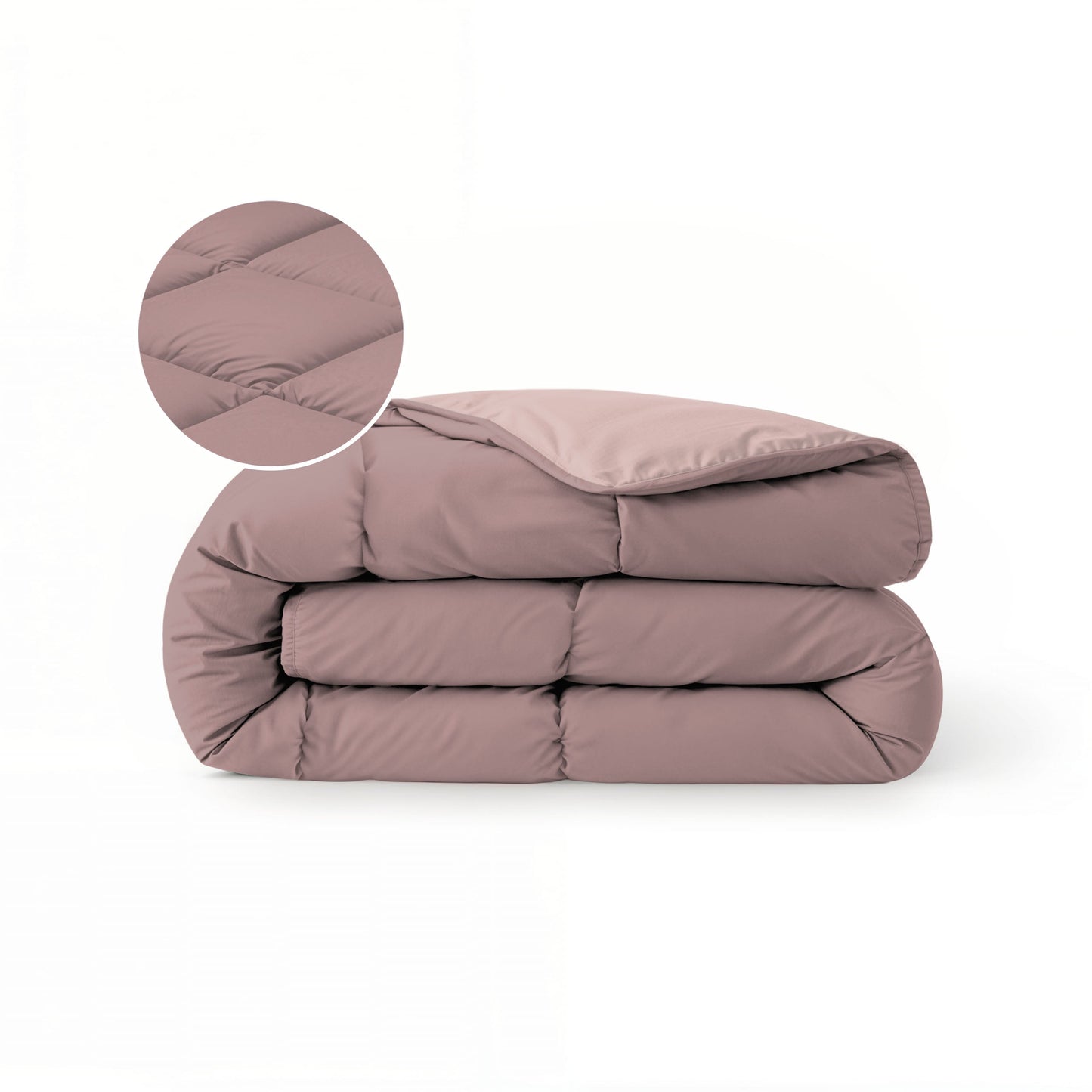 Couette d'été Zelesta Comfort Duo - Rose Poussiéreux et Rose Clair