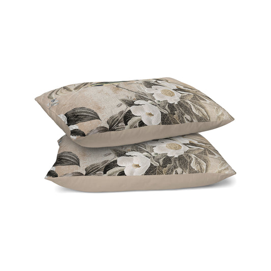 Zelesta Comfort Design Seamless Pillowcase Set Of 2 - Vintage Birds Sand