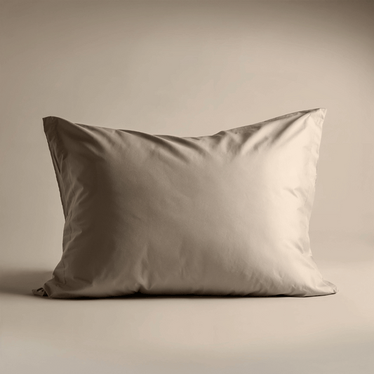 Zelesta Deluxe Uni Satin Cotton Pillowcase Set Of 2 - Walnut Brown