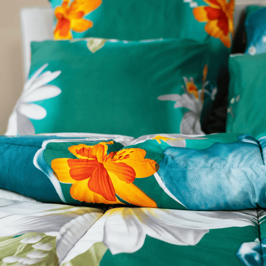 Zelesta Comfort Design Taies d'oreiller Lot de 2 - Fleurs de printemps