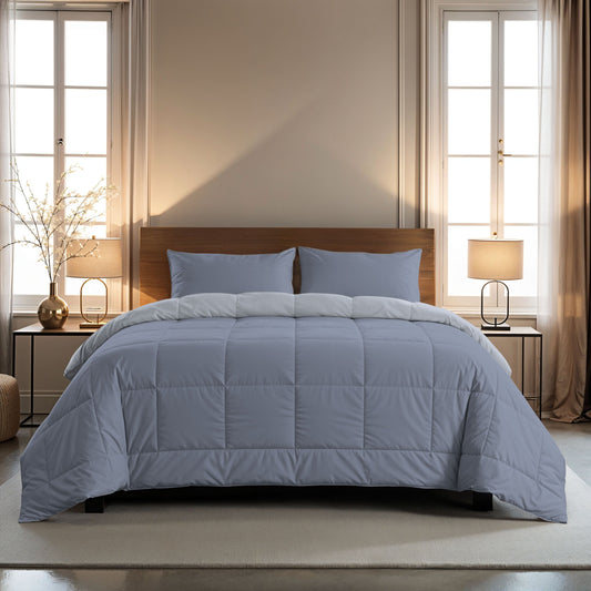 Zelesta Comfort Duo Taie d'oreiller - Bleu glacé