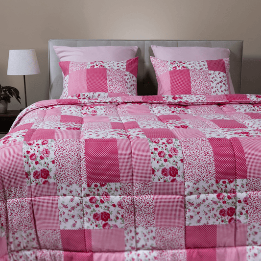 Zelesta Comfort Design Couette - Patchwork rose