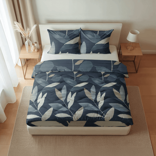 Couette en coton Zelesta Pure Design - Feuilles sombres