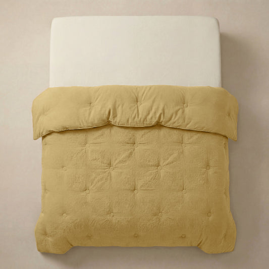 Zelesta Deluxe Couette Mousseline de Coton - Ocre