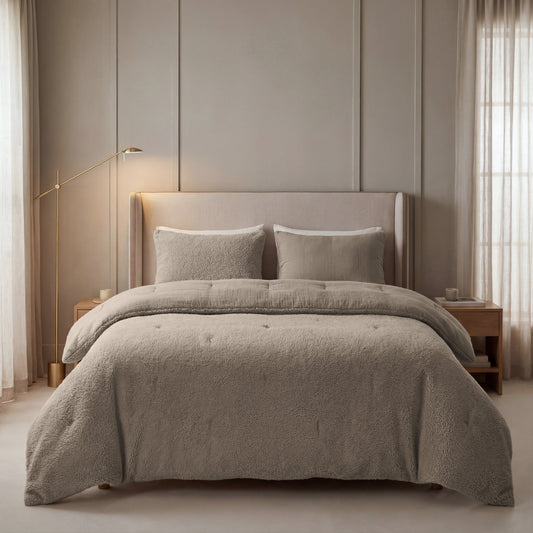 Zelesta Special Teddy Cotton Muslin Couette - Taupe