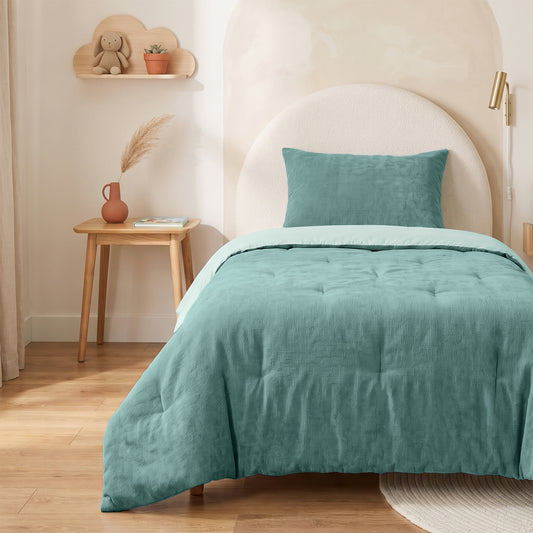 Zelesta Special Kids Chenille Couette - Vert Marin