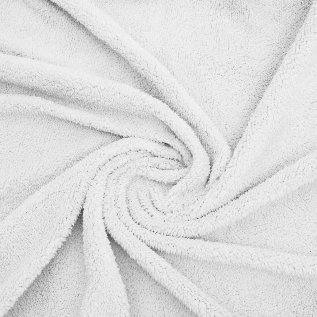 Zelesta Taie d'Oreiller Teddy Lot de 2 - Blanc