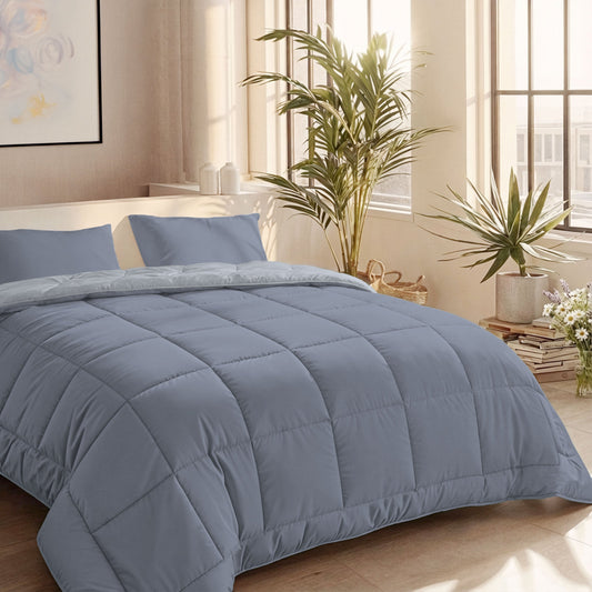 Zelesta Comfort Duo Couette Été - Arctique & Bleu doux