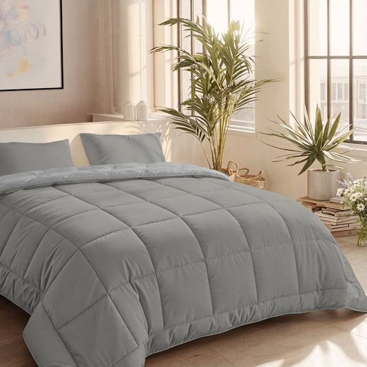 Zelesta Comfort Duo Couette Été - Gris & Gris doux