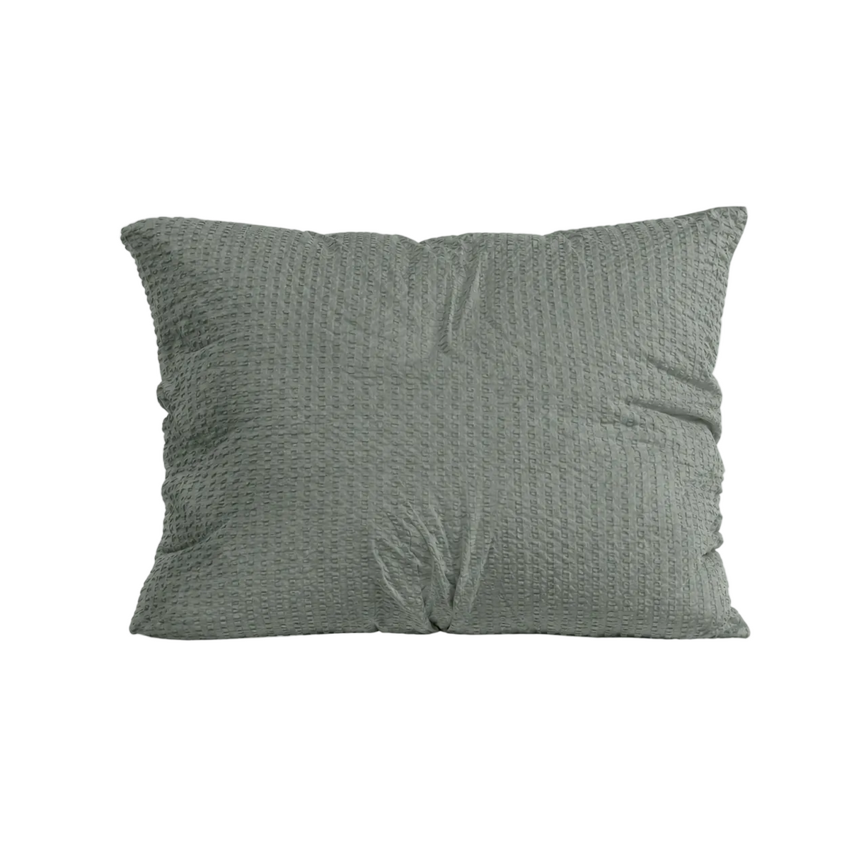 Zelesta Comfort Structure Seersucker Taies d'oreiller Lot de 2 - Vert