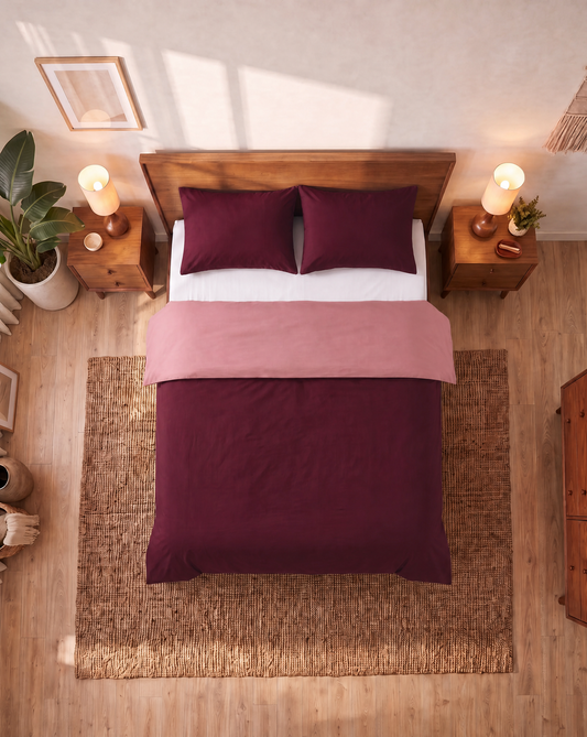 Taie d'Oreiller Zelesta Comfort Duo Sans Coutures Lot de 2 - Rouge