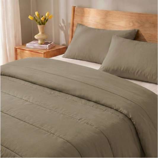 Zelesta Comfort Uni Couette Été - Taupe naturel