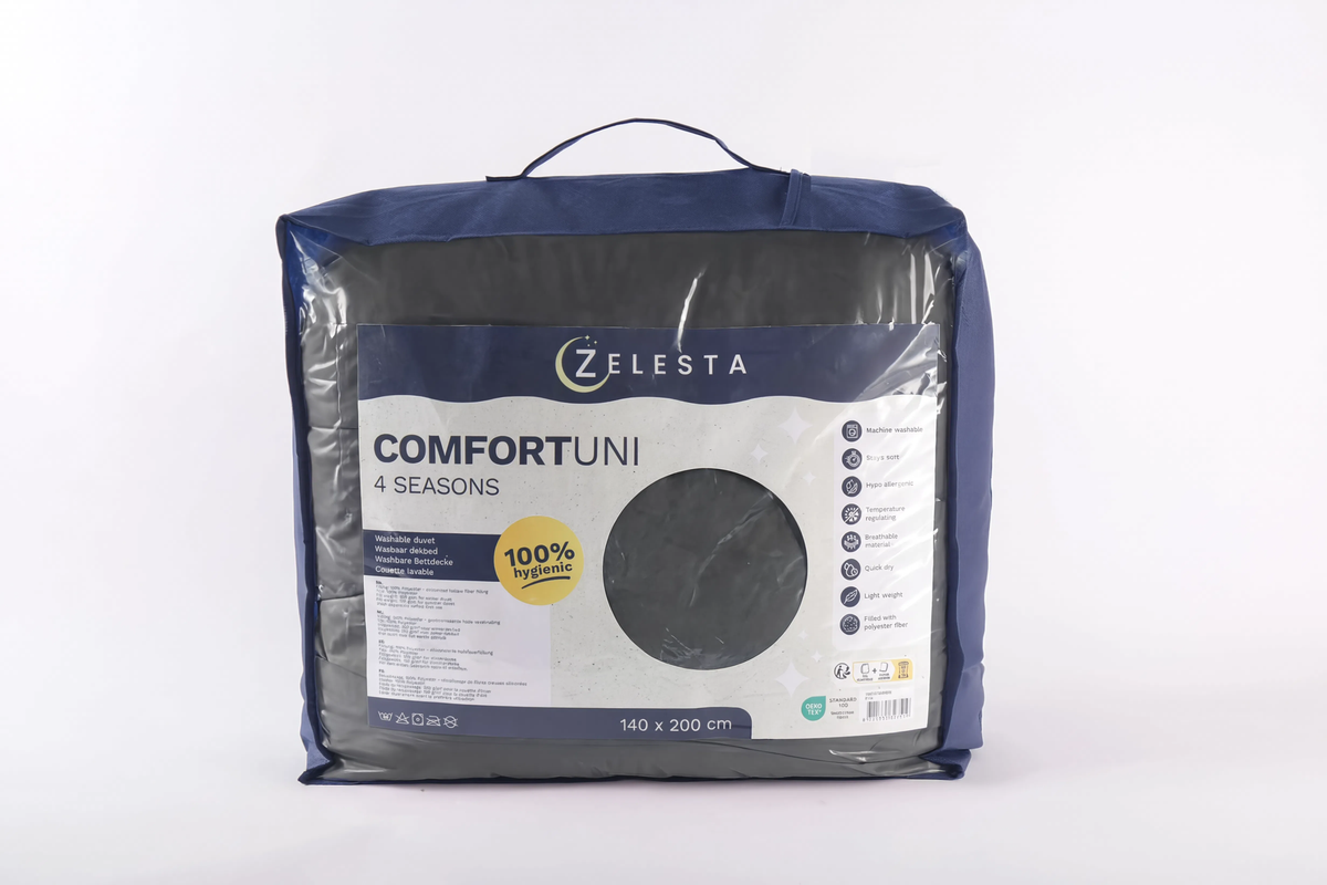 Zelesta Comfort Uni Couette 4 Saisons - Anthracite