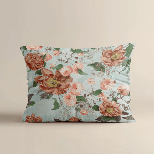 Zelesta Comfort Design Taies d'oreiller Lot de 2 - Fleur heureuse