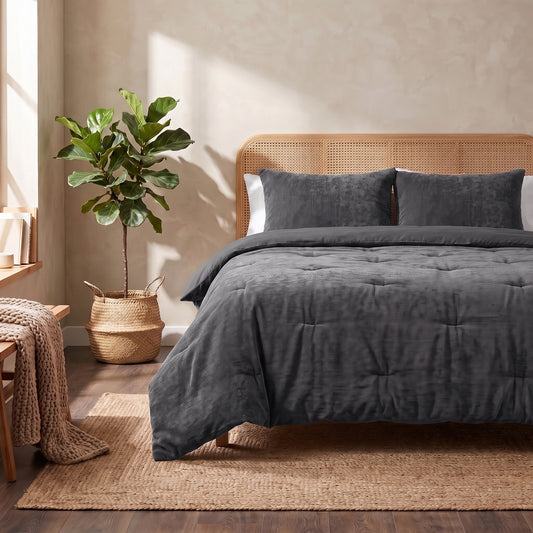 Zelesta Special Jersey Chenille Couette - Gris chaud