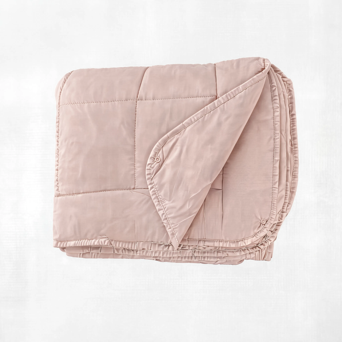 Couette Zelesta Pure Uni 4 Saisons Sans Coutures en Coton – Rose