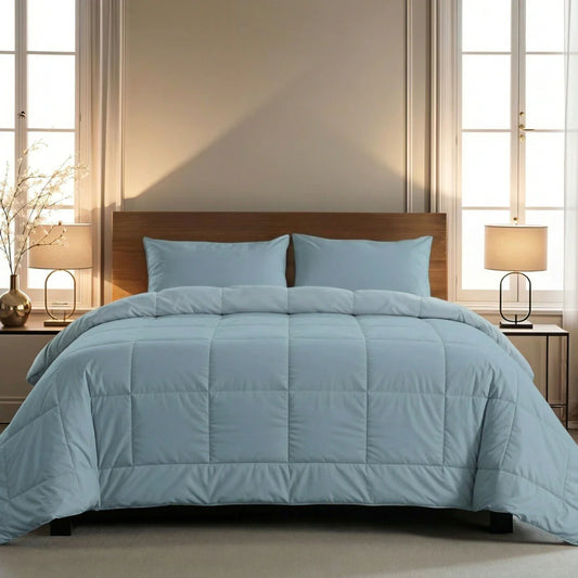 Zelesta Pure Uni Cotton Couette - Bleu pastel