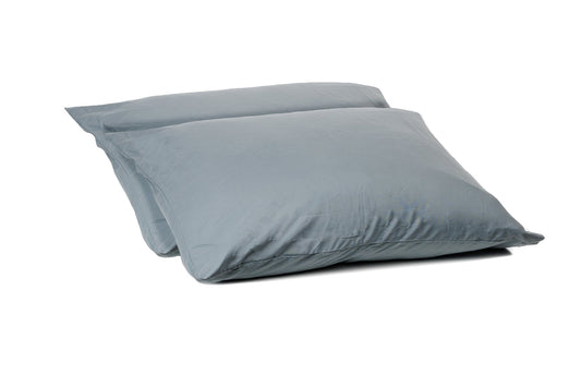 Zelesta Comfort Uni Taies d'oreiller Lot de 2 - Gris