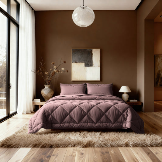 Zelesta Comfort Uni Diamond Couette - Bordeaux