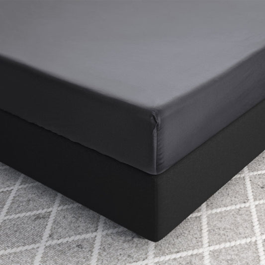 Zelesta Primaviera Satin Deluxe Fitted Sheet Anthracite image