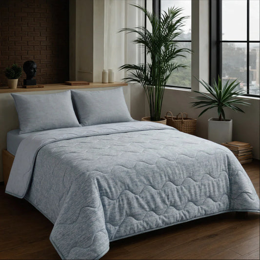 Zelesta Special Cooling Blend Couette Été - Lin gris chaud