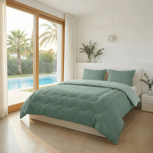 Zelesta Special Cooling Serene Couette Été - Vert sauge