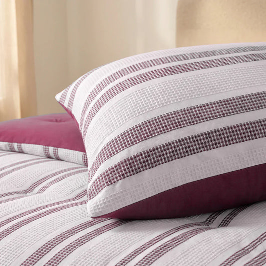 Zelesta Special Hampton Taies d'oreiller Lot de 2 - Bordeaux
