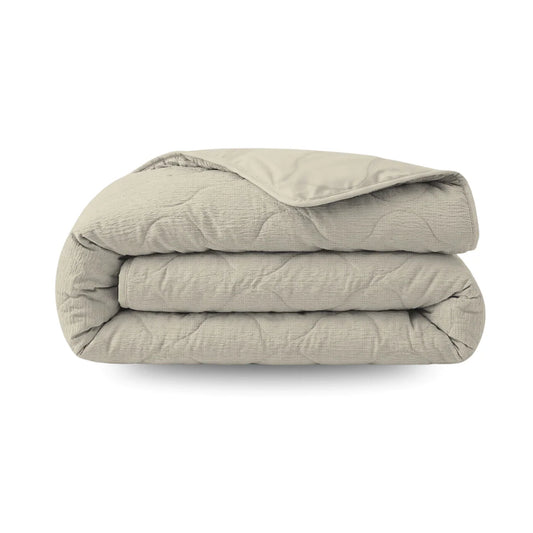 Zelesta Special Seersucker Couette Été - Beige lait d'amande
