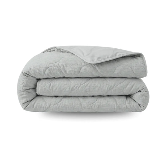 Zelesta Special Seersucker Couette Été - Bleu glace doux