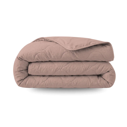 Zelesta Special Seersucker Couette Été - Rose poudré