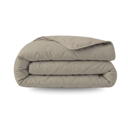 Zelesta Special Seersucker Couette Été - Gris chaud