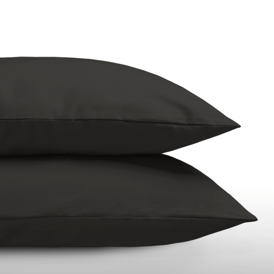 Zelesta Everyday Uni Taies d'oreiller Lot de 2 - Noir