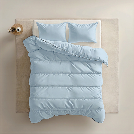 Zelesta Everyday Uni Taies d'oreiller Lot de 2 - Gris bleu clair