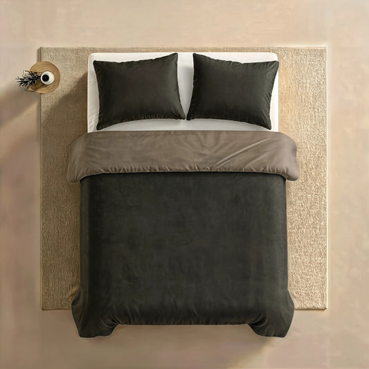 Zelesta Pure Duo Seamless Cotton Pillowcase Set Of 2 - Anthracite