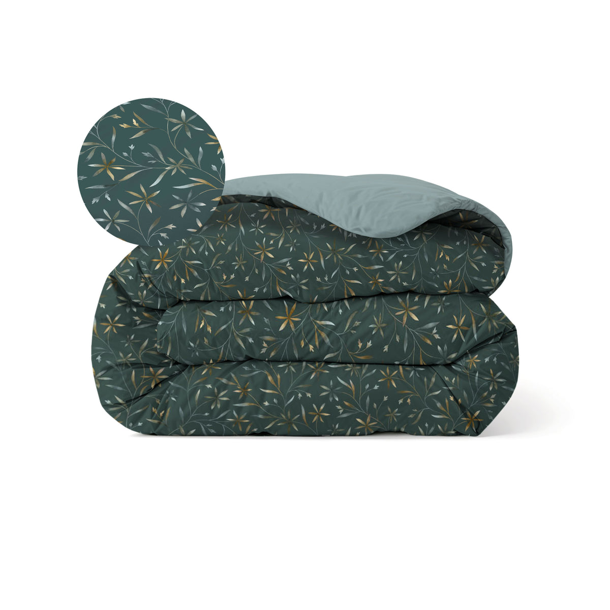 Couette Zelesta Comfort Design Sans Coutures - Delicate Floral Green
