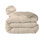 Zelesta Comfort Duo Couette 4 Saisons - Beige & Taupe