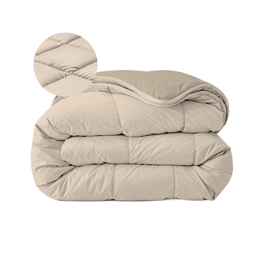 Zelesta Comfort Duo Couette 4 Saisons - Beige & Taupe
