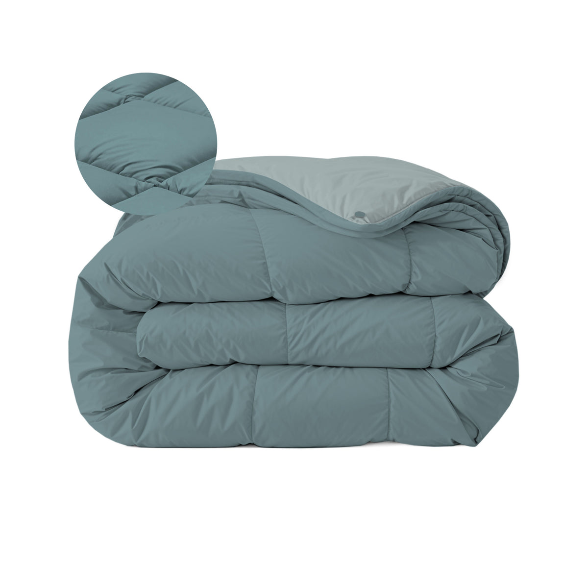 Zelesta Comfort Duo Couette 4 Saisons - Bleu Vert & Bleu