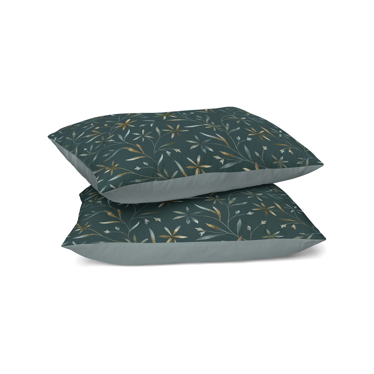 Zelesta Comfort Design Seamless Pillowcase Set Of 2 - Delicate Floral Green