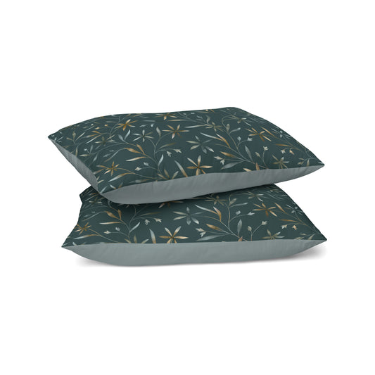 Taie d'Oreiller Zelesta Comfort Design Sans Coutures Lot de 2 - Delicate Floral Green