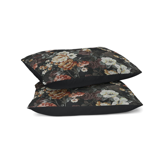 Taie d'Oreiller Zelesta Comfort Design Sans Coutures Lot de 2 - Golden Age Flower Black