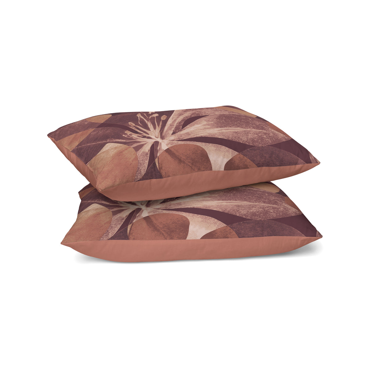 Taie d'Oreiller Zelesta Comfort Design Sans Coutures Lot de 2 - Oversized Flower Blush Red