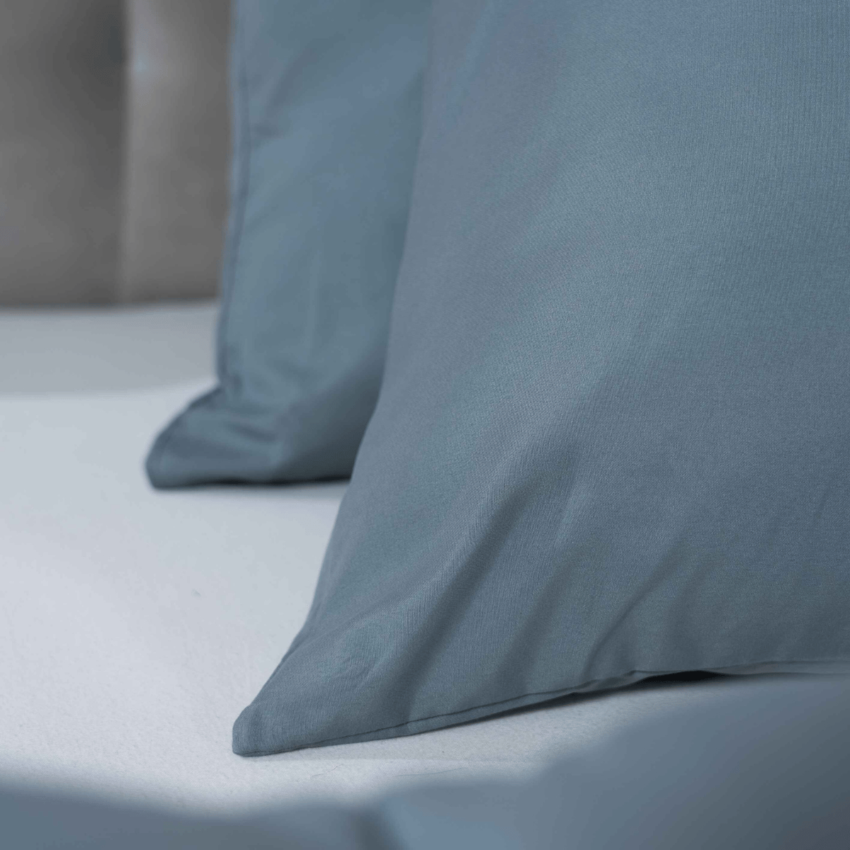 Zelesta Comfort Unie Taie d'Oreiller Lot de 2 - Gris