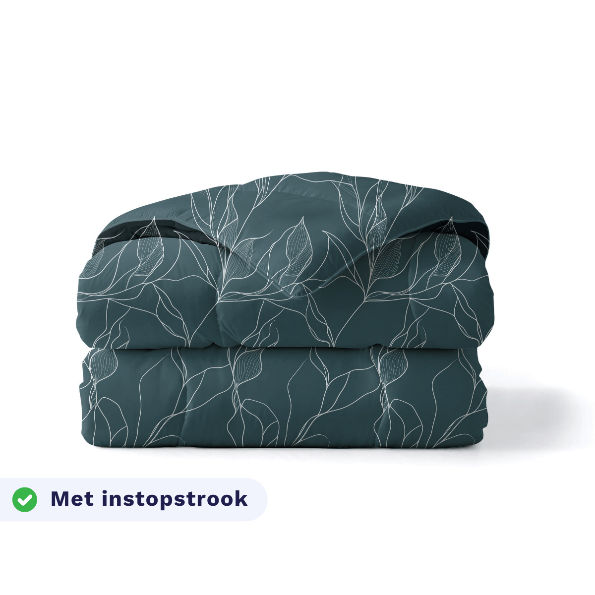 Zelesta Pure Design Cotton Duvet - White Leaves