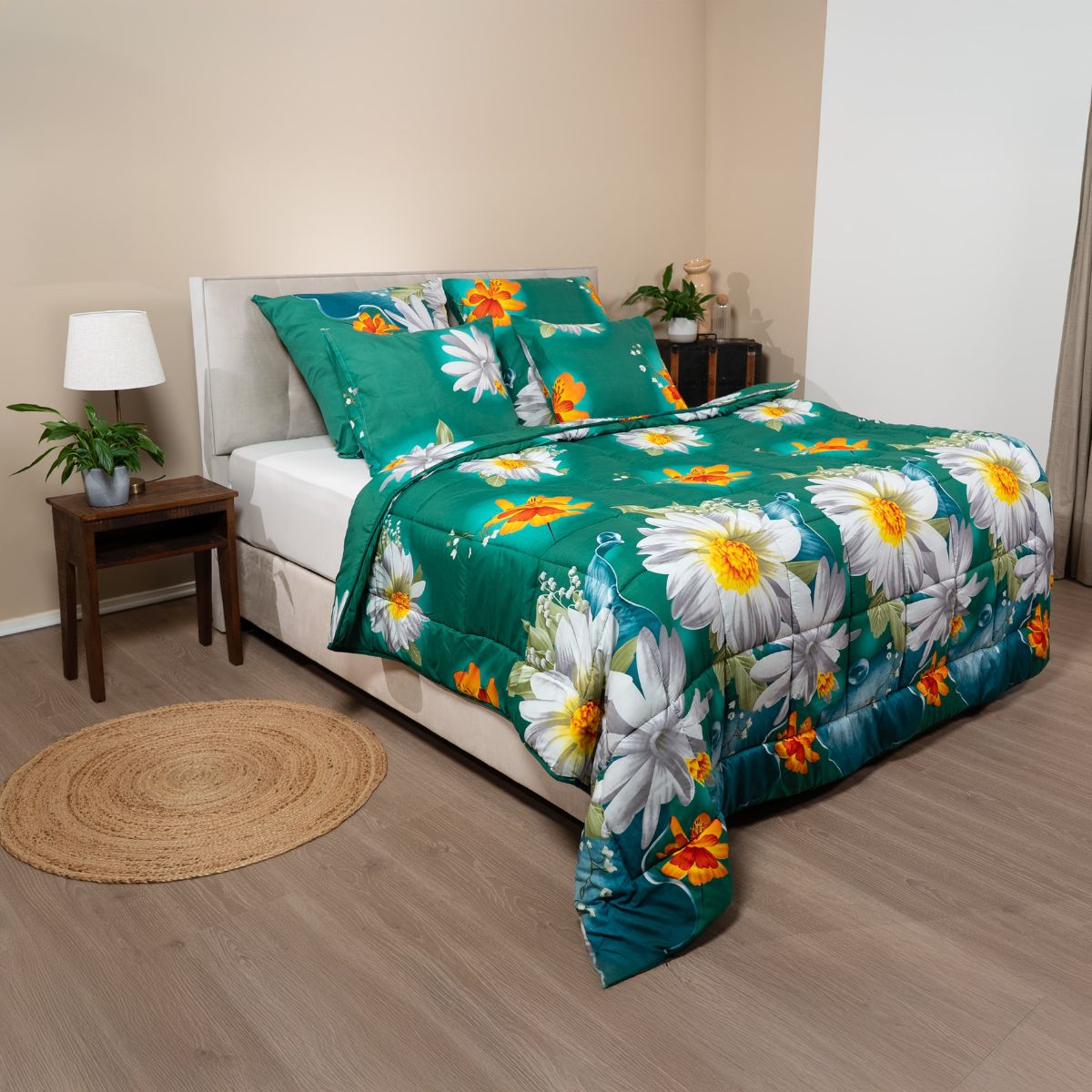 Zelesta Wonderbed 4 Saisons Double - Fleurs de Printemps