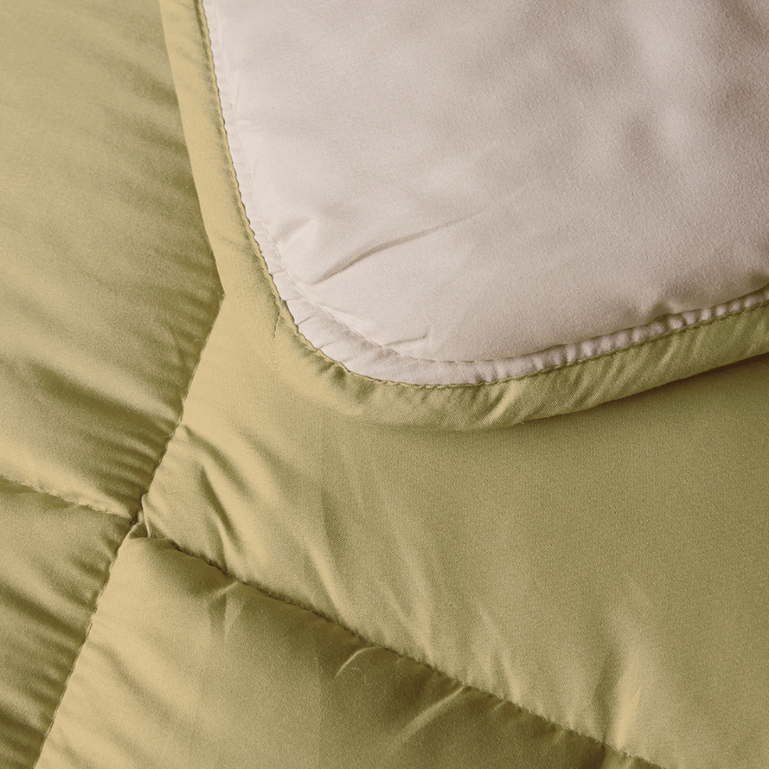 Zelesta Comfort Kids Duvet - Cream & Olive Green
