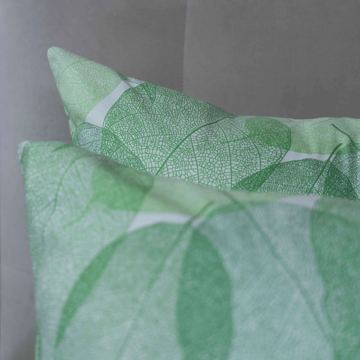 Zelesta Comfort Design Taie d'Oreiller Lot de 2 - Feuille Fraîche