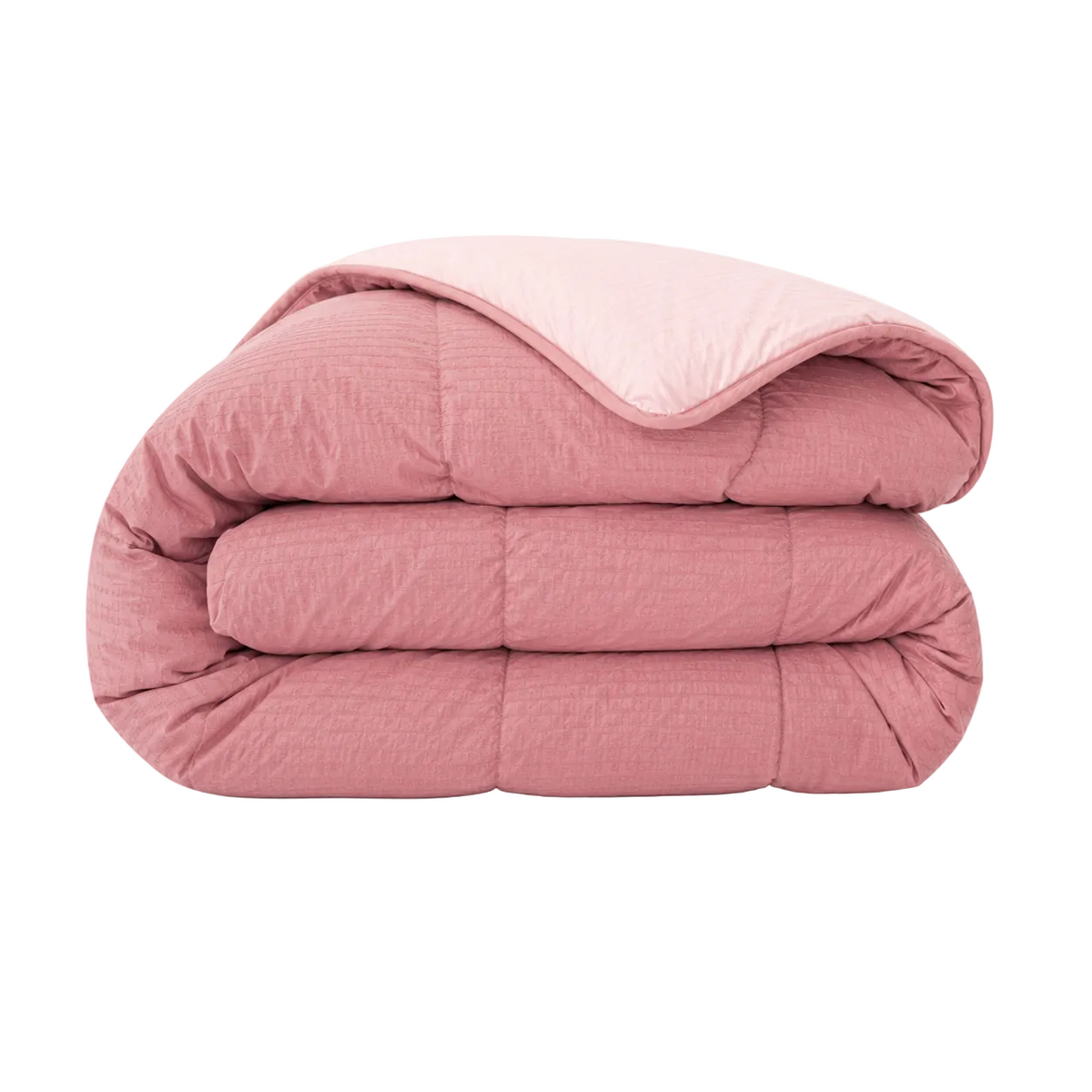 Zelesta Comfort Structure Seersucker Couette - Rose & Rose Clair