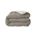 Zelesta Comfort Structure Seersucker Couette - Taupe & Beige