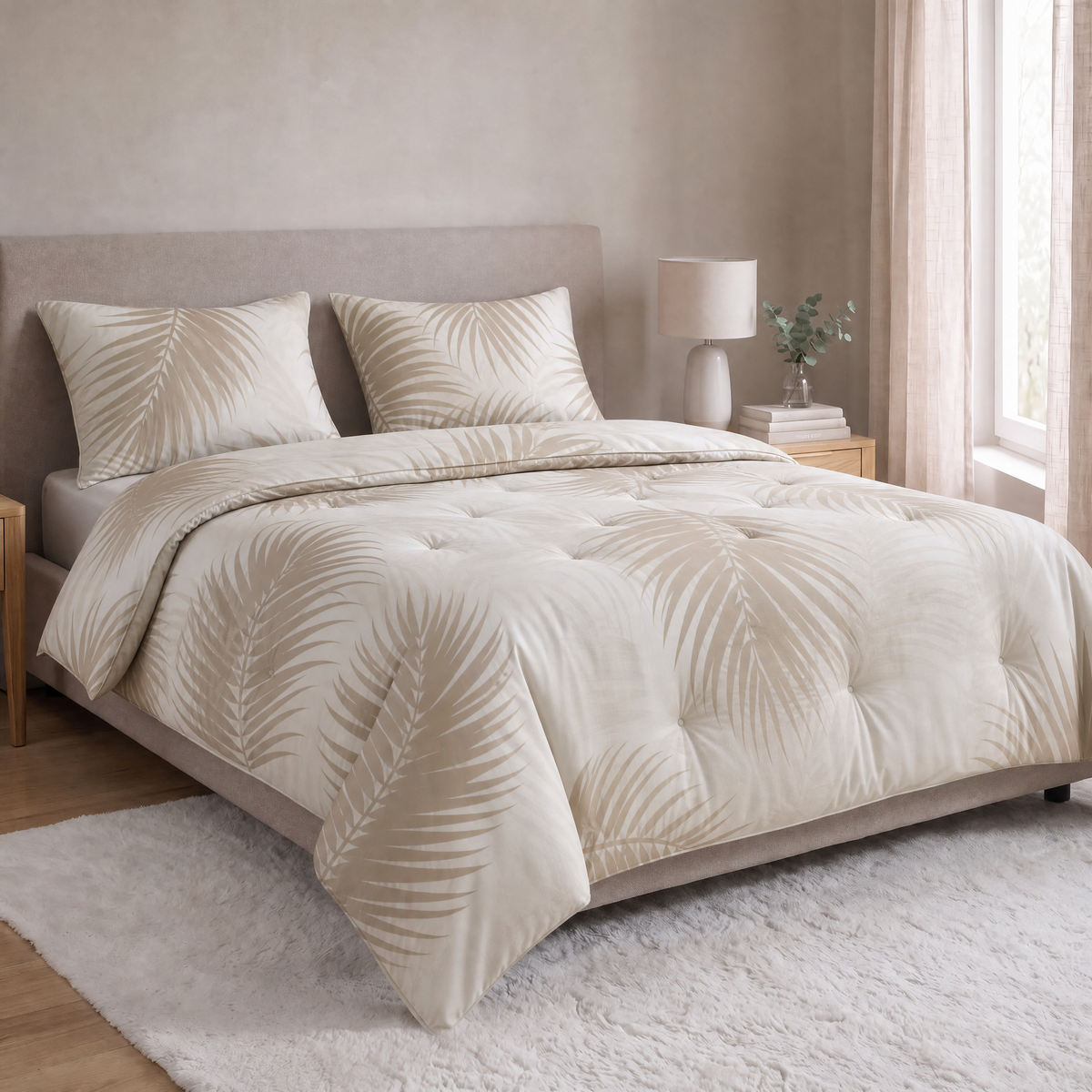 Zelesta Everyday Design Pillowcase Set Of 2 - Palm Leaves